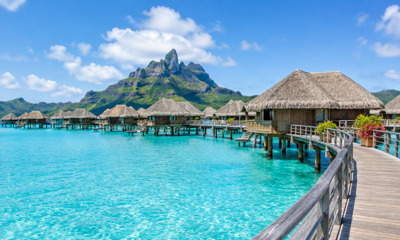 Luxury tropical travel destination